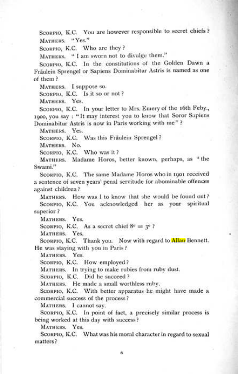 Original scan of The Rosicrucian Scandal, PDF page 6