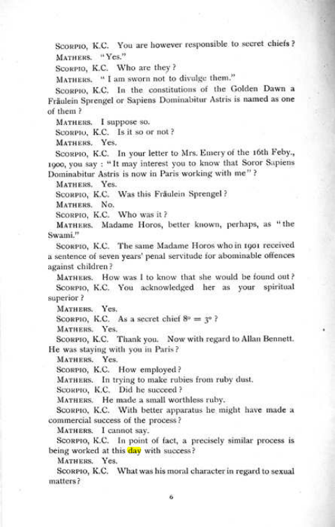 Original scan of The Rosicrucian Scandal, PDF page 6