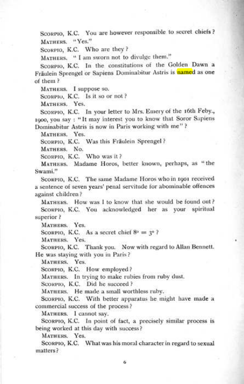 Original scan of The Rosicrucian Scandal, PDF page 6
