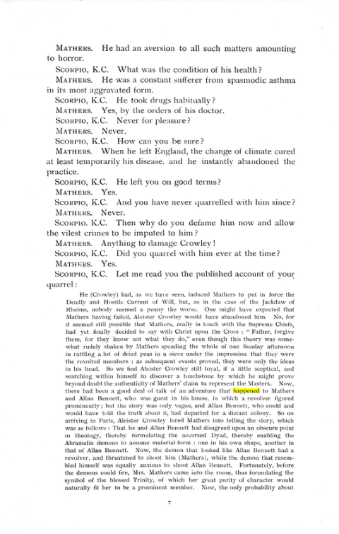 Original scan of The Rosicrucian Scandal, PDF page 7