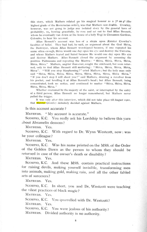 Original scan of The Rosicrucian Scandal, PDF page 8