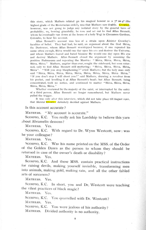 Original scan of The Rosicrucian Scandal, PDF page 8