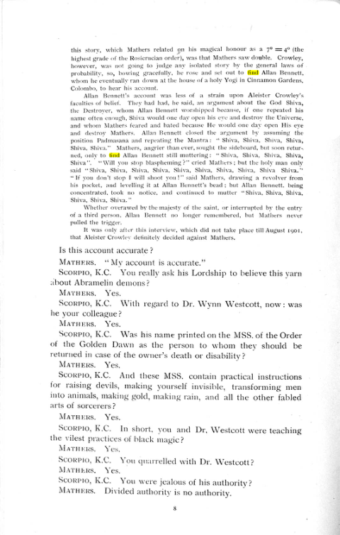 Original scan of The Rosicrucian Scandal, PDF page 8