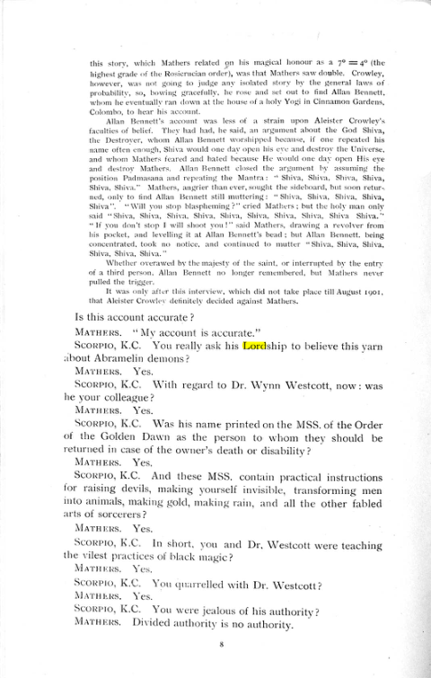 Original scan of The Rosicrucian Scandal, PDF page 8