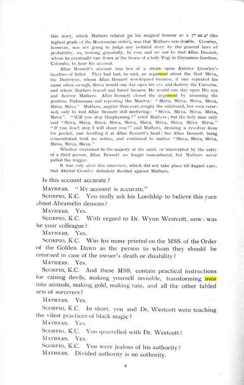 Original scan of The Rosicrucian Scandal, PDF page 8