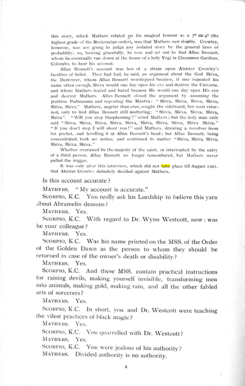 Original scan of The Rosicrucian Scandal, PDF page 8