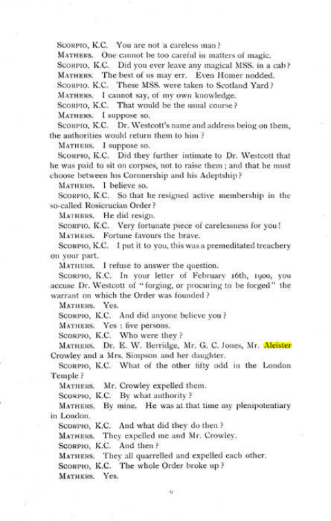 Original scan of The Rosicrucian Scandal, PDF page 9