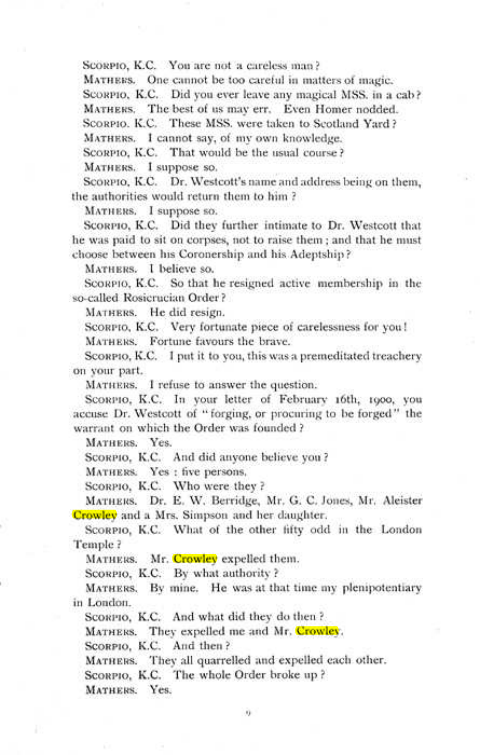 Original scan of The Rosicrucian Scandal, PDF page 9