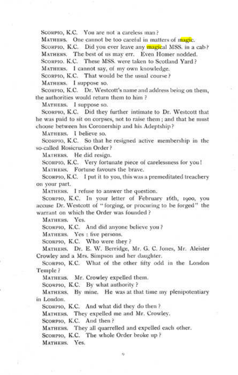 Original scan of The Rosicrucian Scandal, PDF page 9