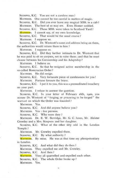 Original scan of The Rosicrucian Scandal, PDF page 9