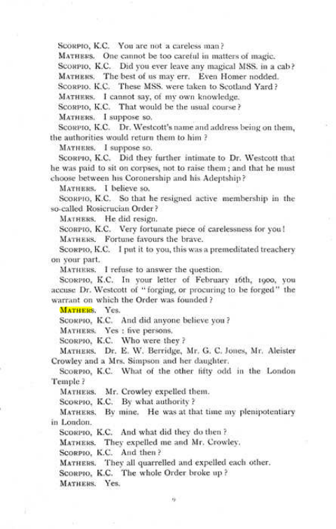 Original scan of The Rosicrucian Scandal, PDF page 9