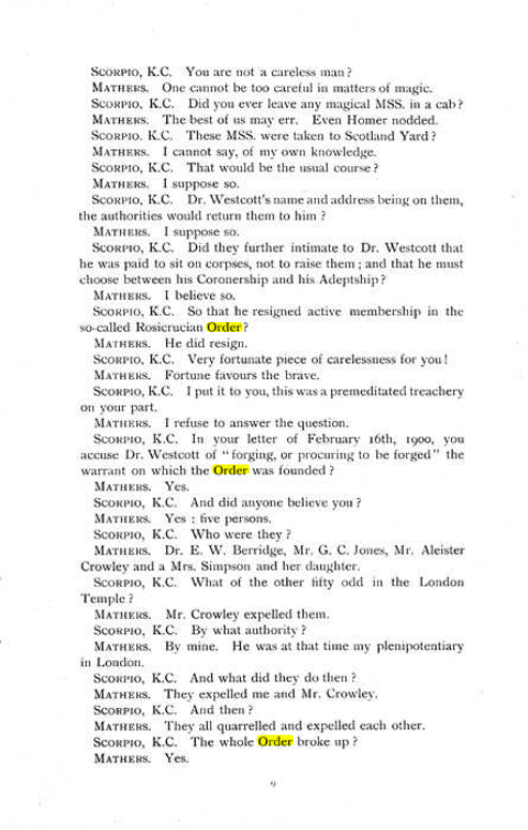 Original scan of The Rosicrucian Scandal, PDF page 9