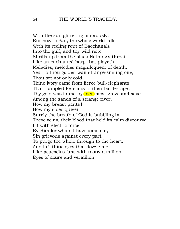 Original scan of The World’s Tragedy, PDF page 107