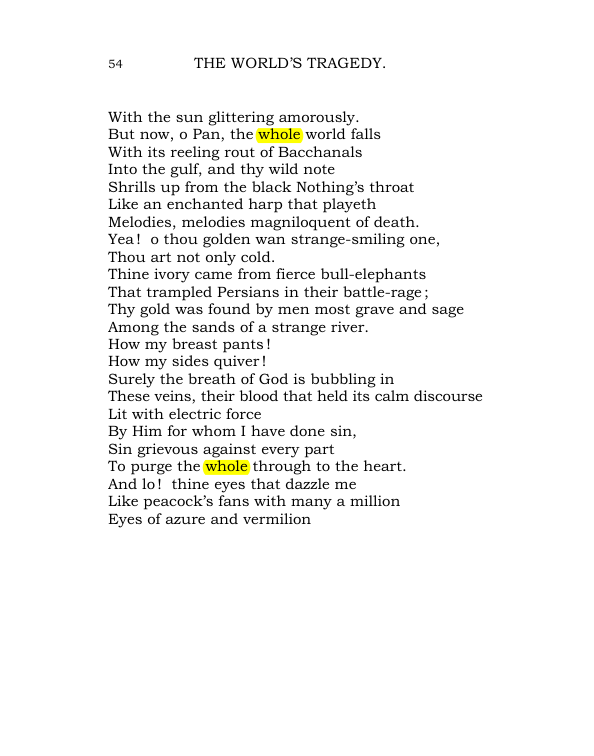 Original scan of The World’s Tragedy, PDF page 107