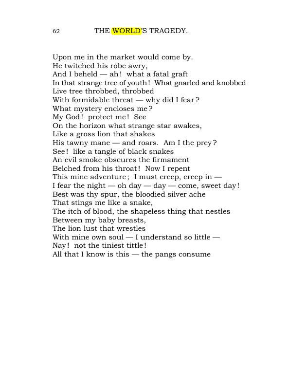 Original scan of The World’s Tragedy, PDF page 115