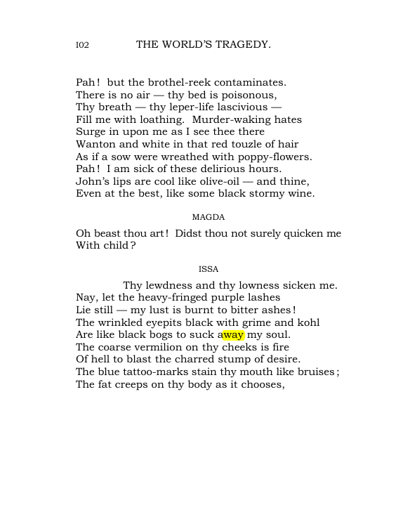 Original scan of The World’s Tragedy, PDF page 155