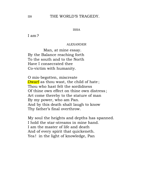 Original scan of The World’s Tragedy, PDF page 171