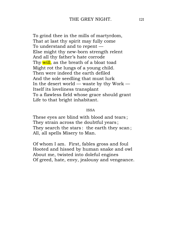 Original scan of The World’s Tragedy, PDF page 174