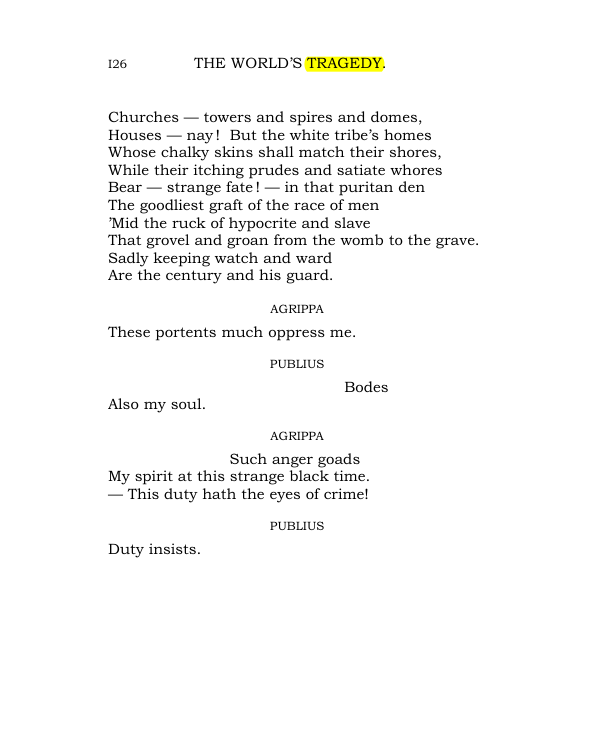 Original scan of The World’s Tragedy, PDF page 179