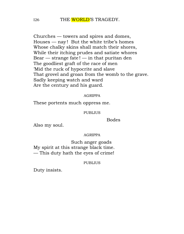 Original scan of The World’s Tragedy, PDF page 179