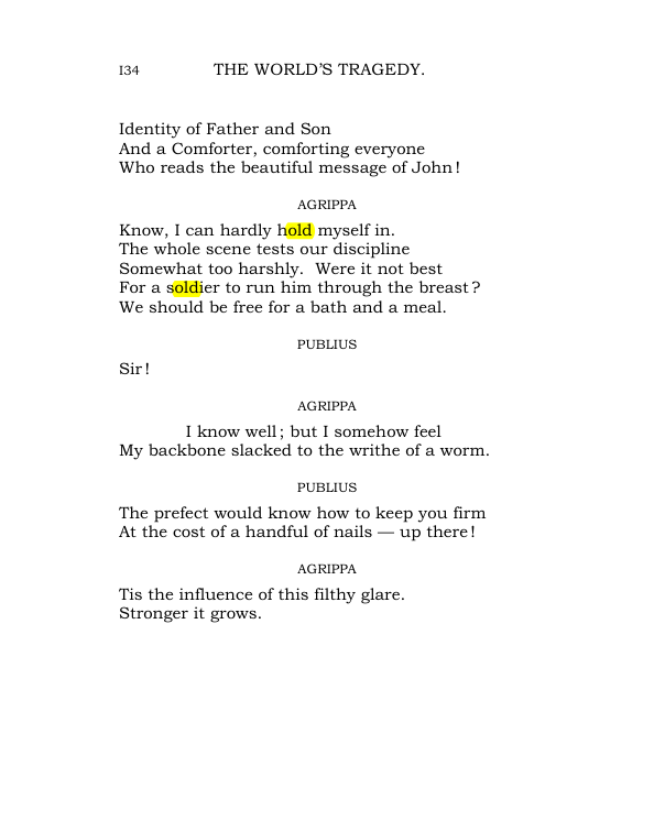 Original scan of The World’s Tragedy, PDF page 187
