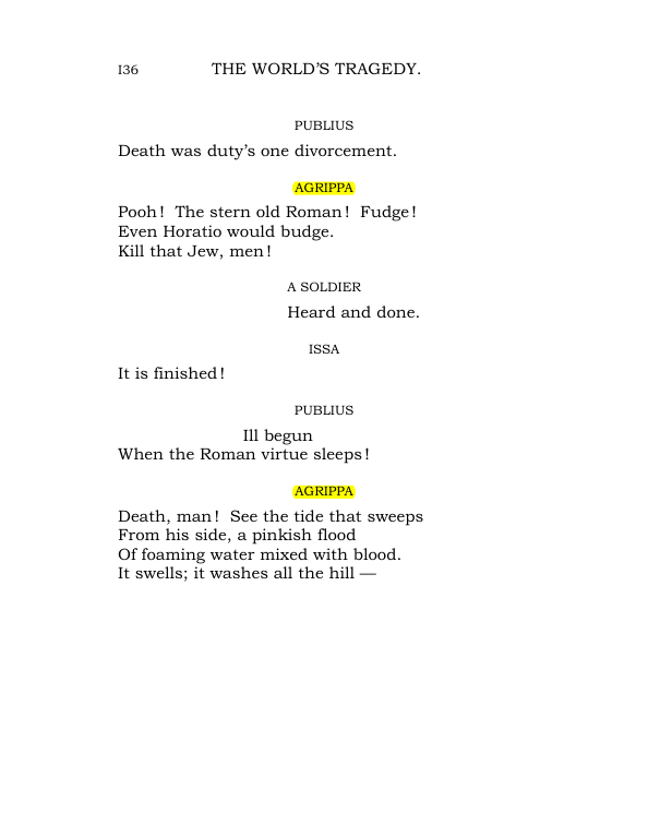 Original scan of The World’s Tragedy, PDF page 189