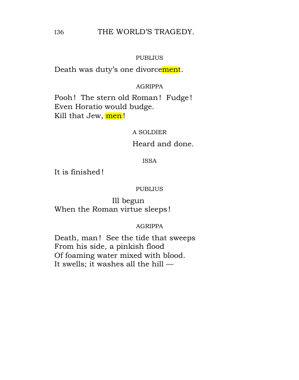 Original scan of The World’s Tragedy, PDF page 189