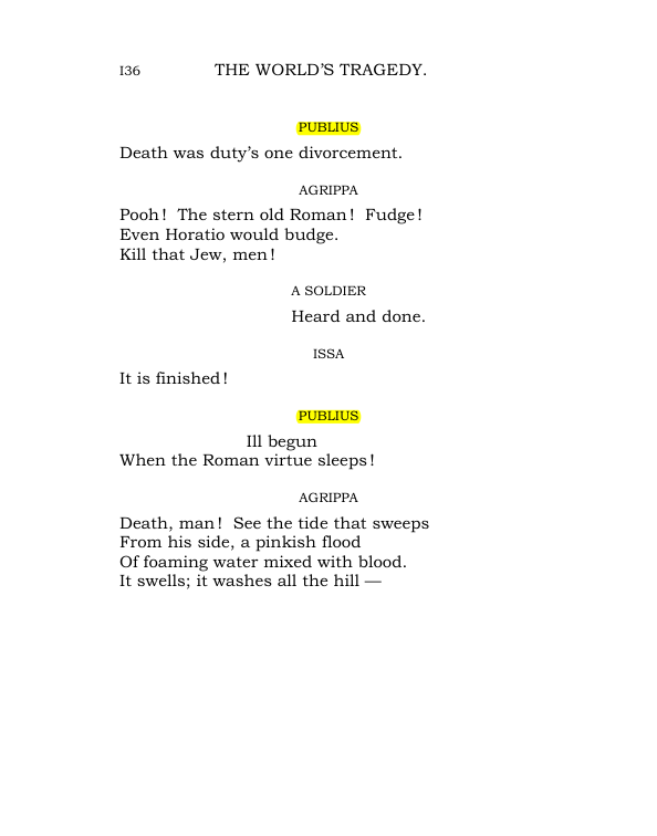 Original scan of The World’s Tragedy, PDF page 189