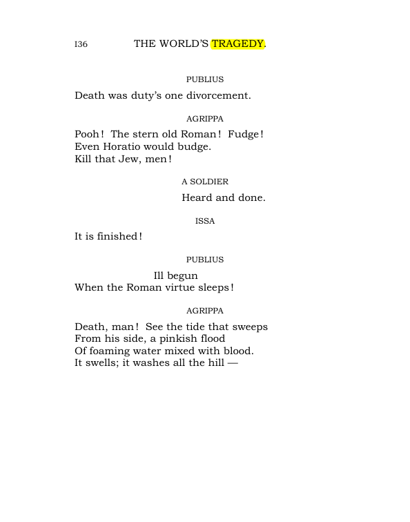 Original scan of The World’s Tragedy, PDF page 189