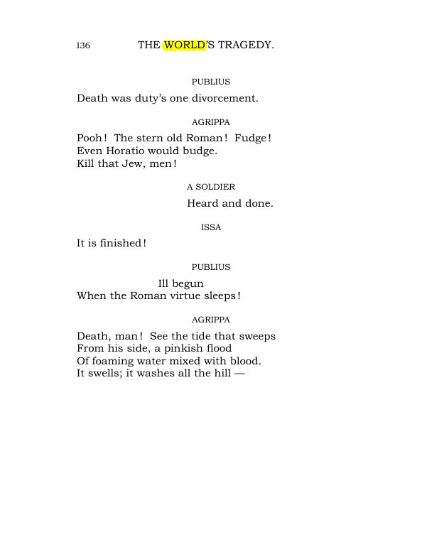 Original scan of The World’s Tragedy, PDF page 189