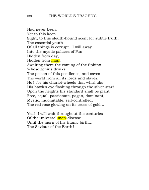Original scan of The World’s Tragedy, PDF page 191