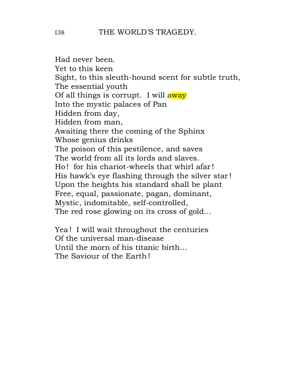 Original scan of The World’s Tragedy, PDF page 191