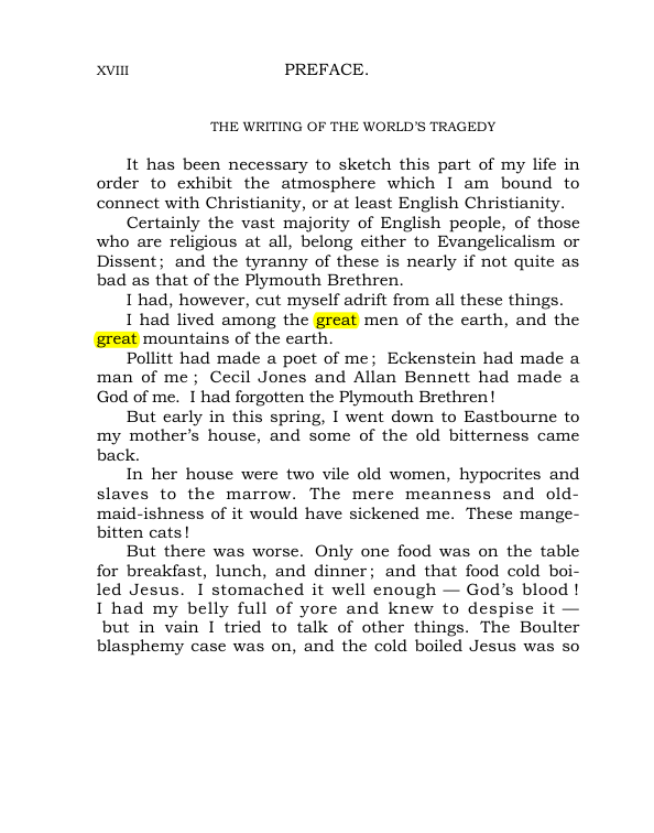 Original scan of The World’s Tragedy, PDF page 23