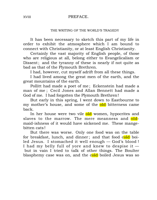 Original scan of The World’s Tragedy, PDF page 23