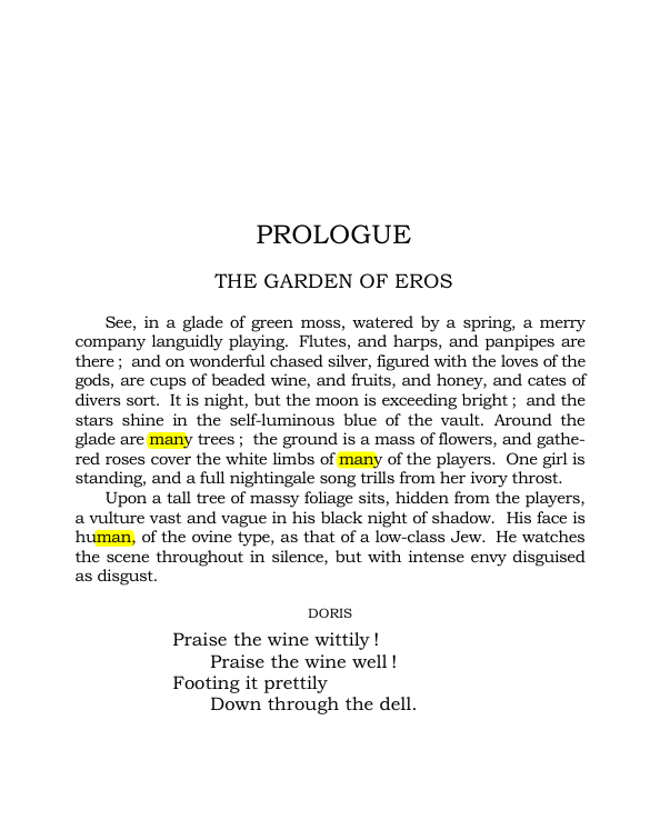 Original scan of The World’s Tragedy, PDF page 56