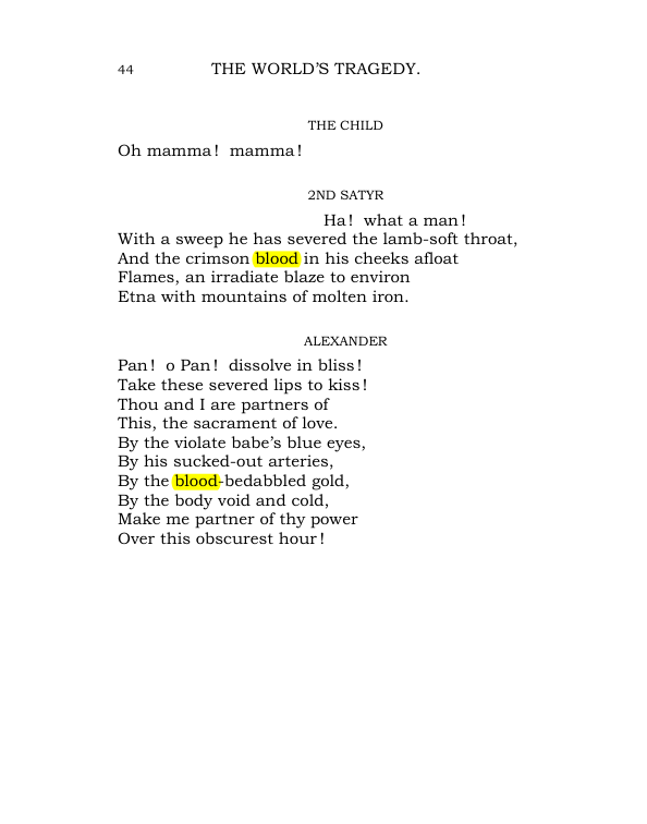 Original scan of The World’s Tragedy, PDF page 97