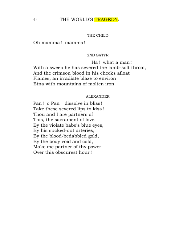 Original scan of The World’s Tragedy, PDF page 97