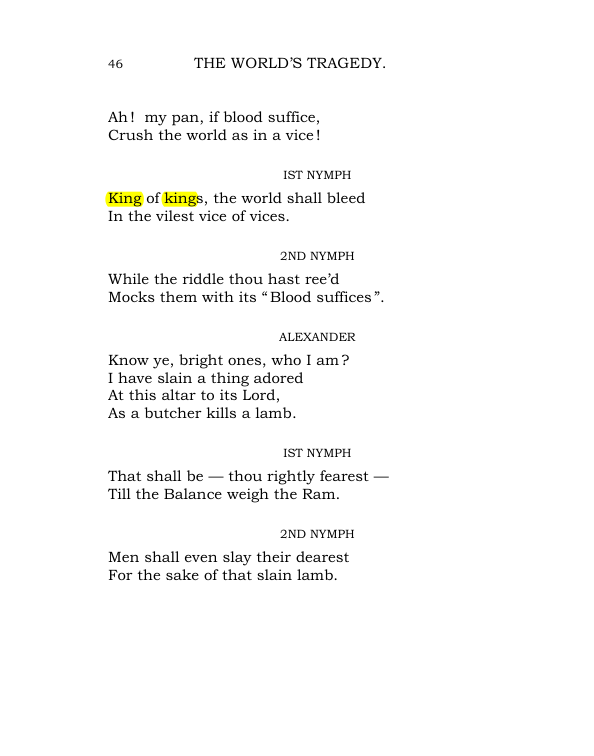 Original scan of The World’s Tragedy, PDF page 99
