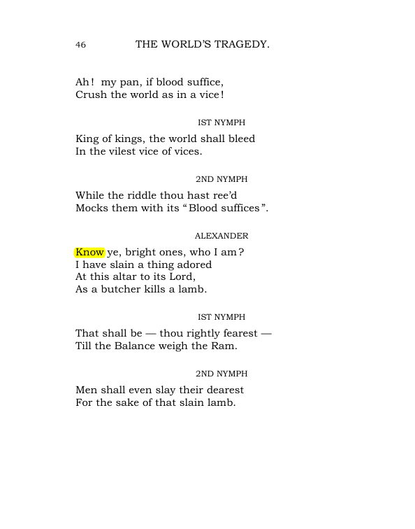 Original scan of The World’s Tragedy, PDF page 99