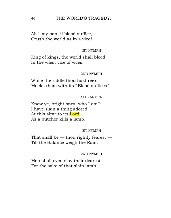 Original scan of The World’s Tragedy, PDF page 99