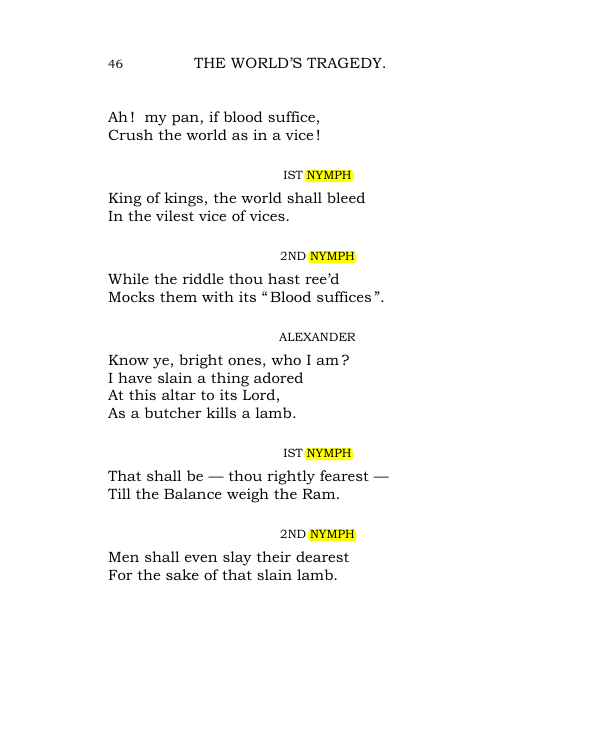 Original scan of The World’s Tragedy, PDF page 99