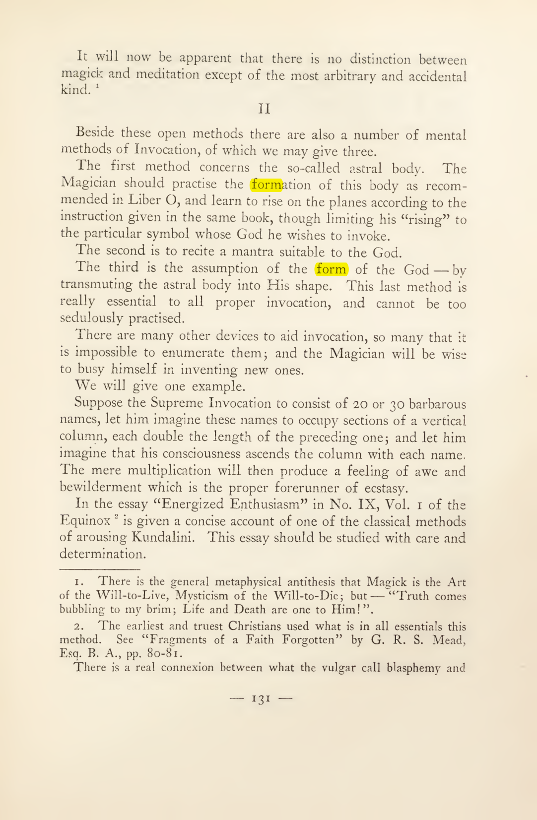 Original scan of Magick in Theory and Practice (Section 2), PDF page 11