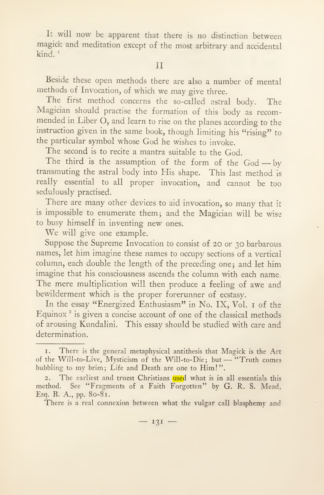 Original scan of Magick in Theory and Practice (Section 2), PDF page 11