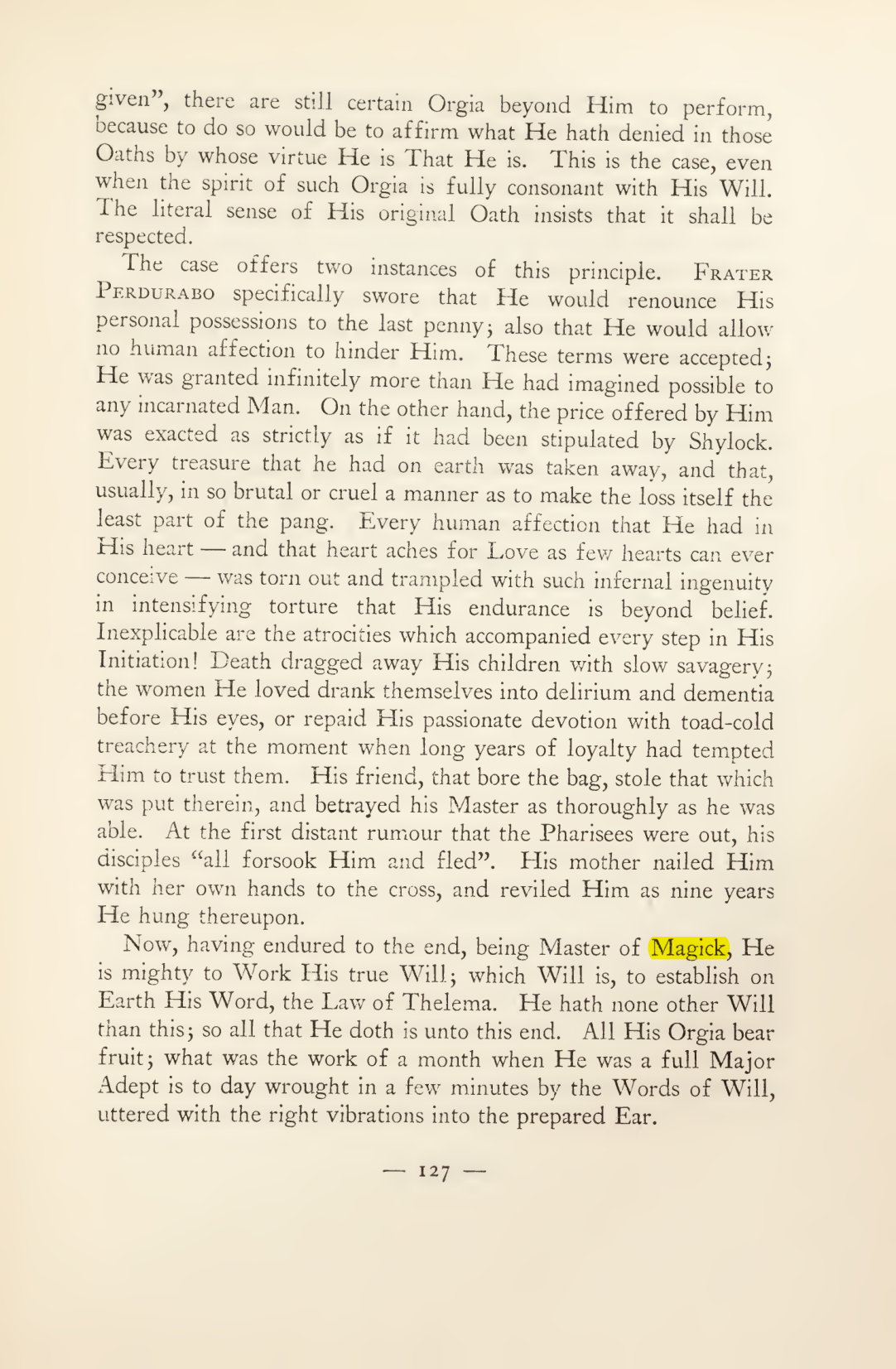 Original scan of Magick in Theory and Practice (Section 2), PDF page 7