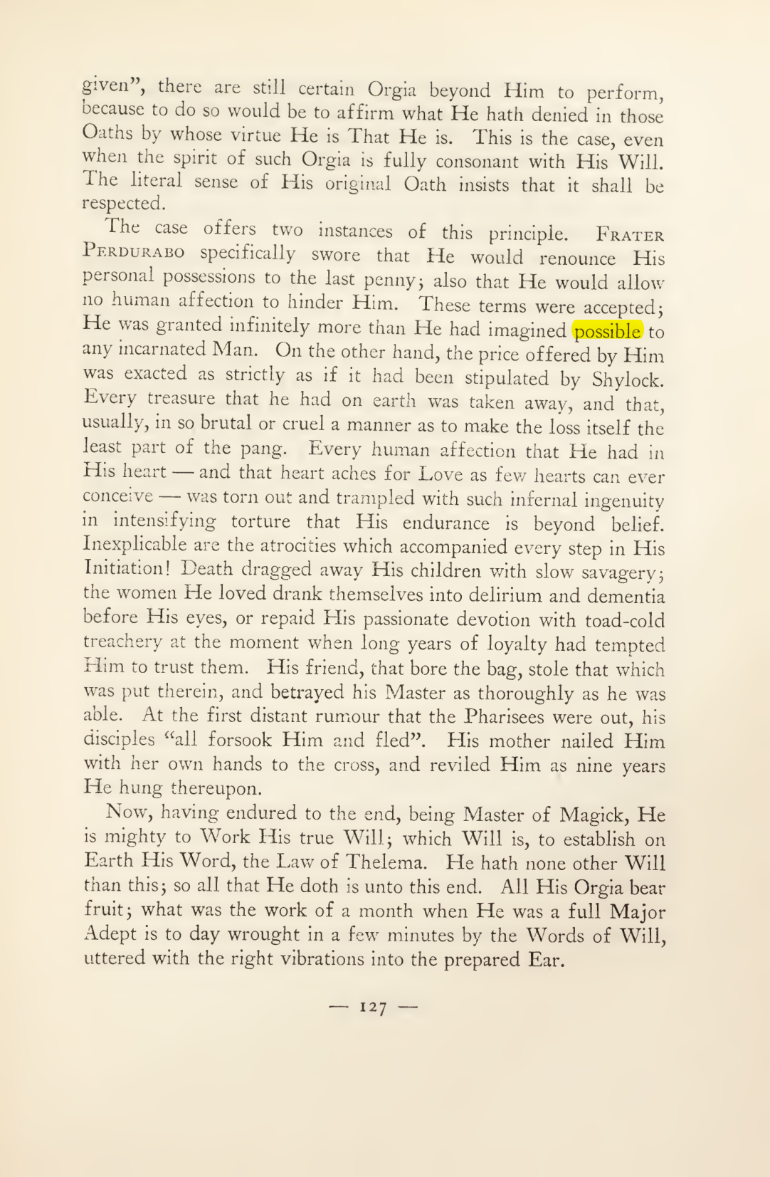 Original scan of Magick in Theory and Practice (Section 2), PDF page 7