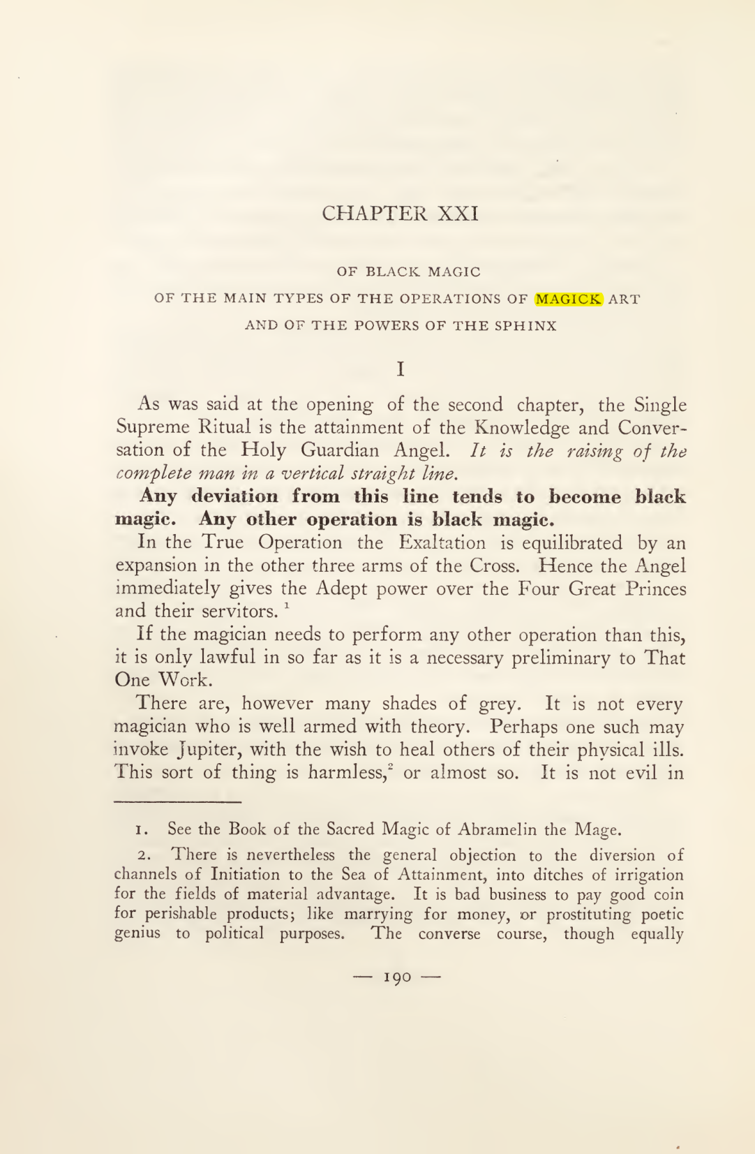 Original scan of Magick in Theory and Practice (Section 2), PDF page 70