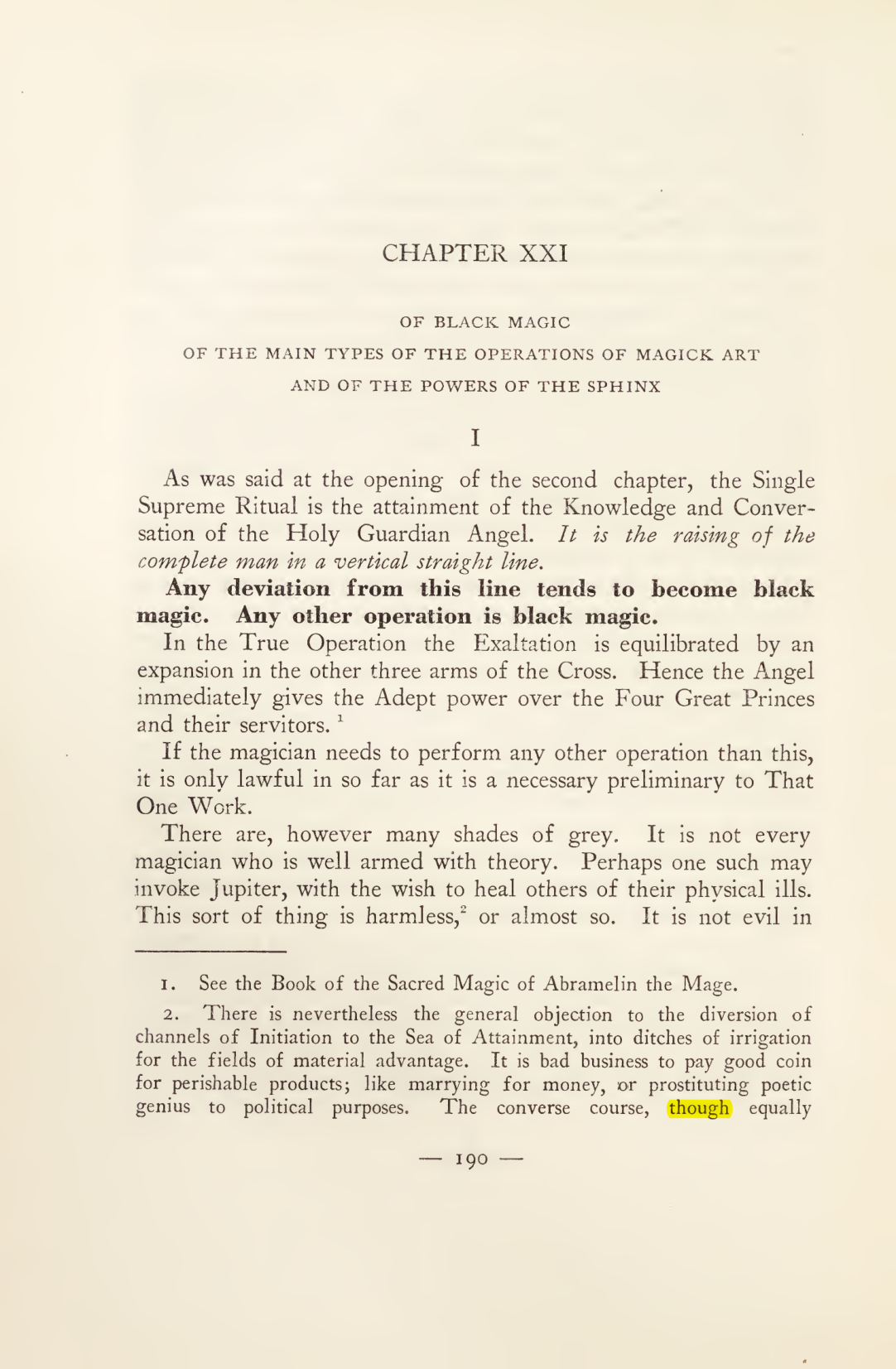 Original scan of Magick in Theory and Practice (Section 2), PDF page 70