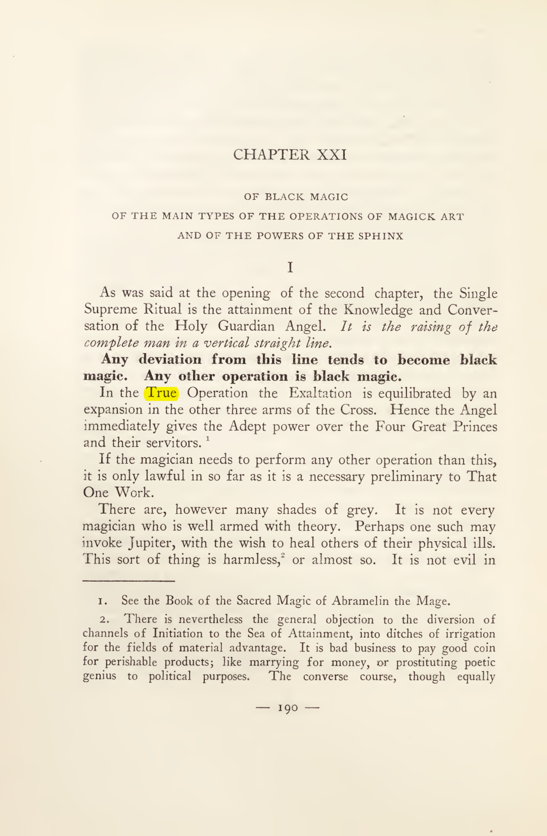 Original scan of Magick in Theory and Practice (Section 2), PDF page 70