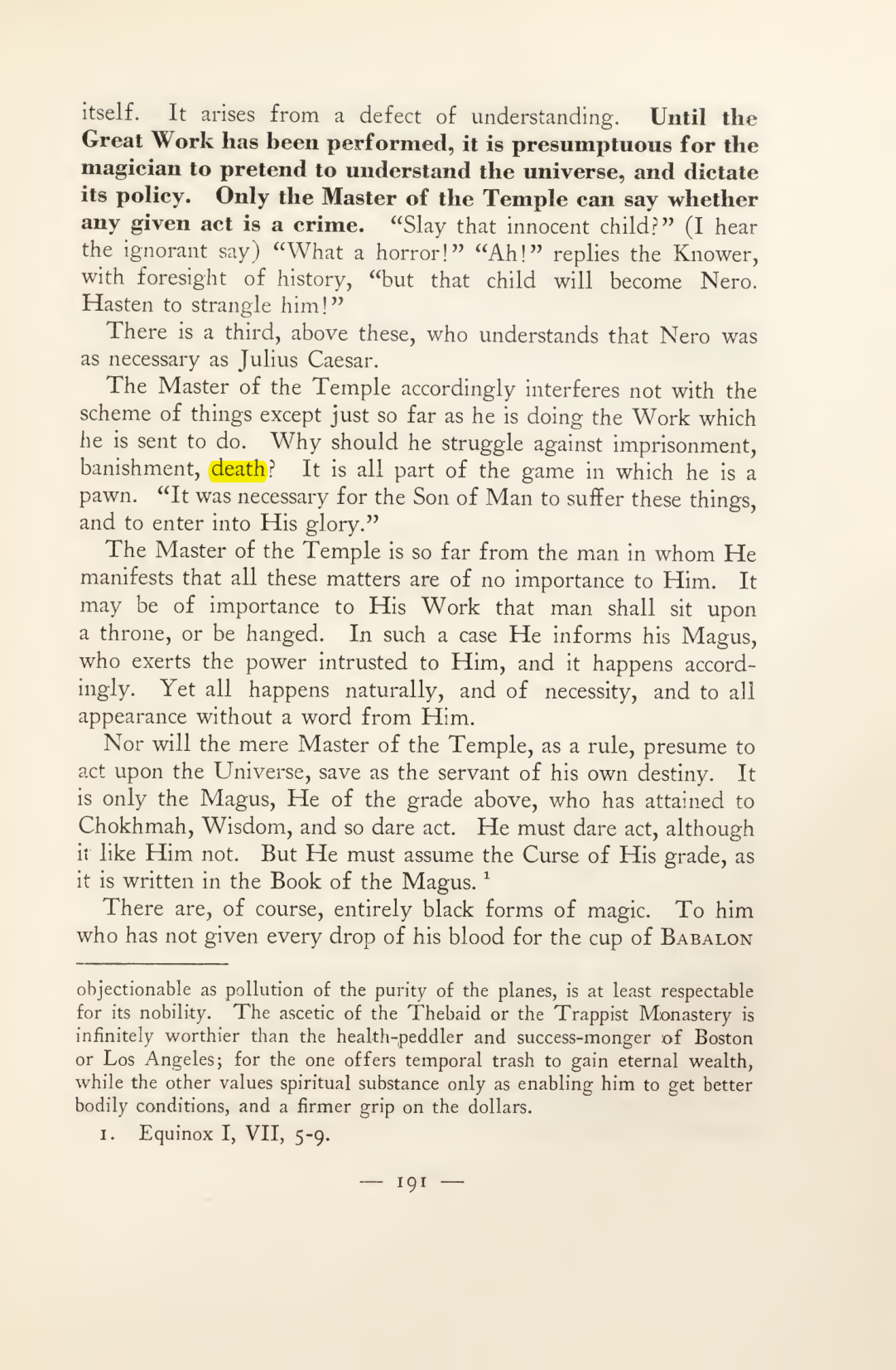 Original scan of Magick in Theory and Practice (Section 2), PDF page 71