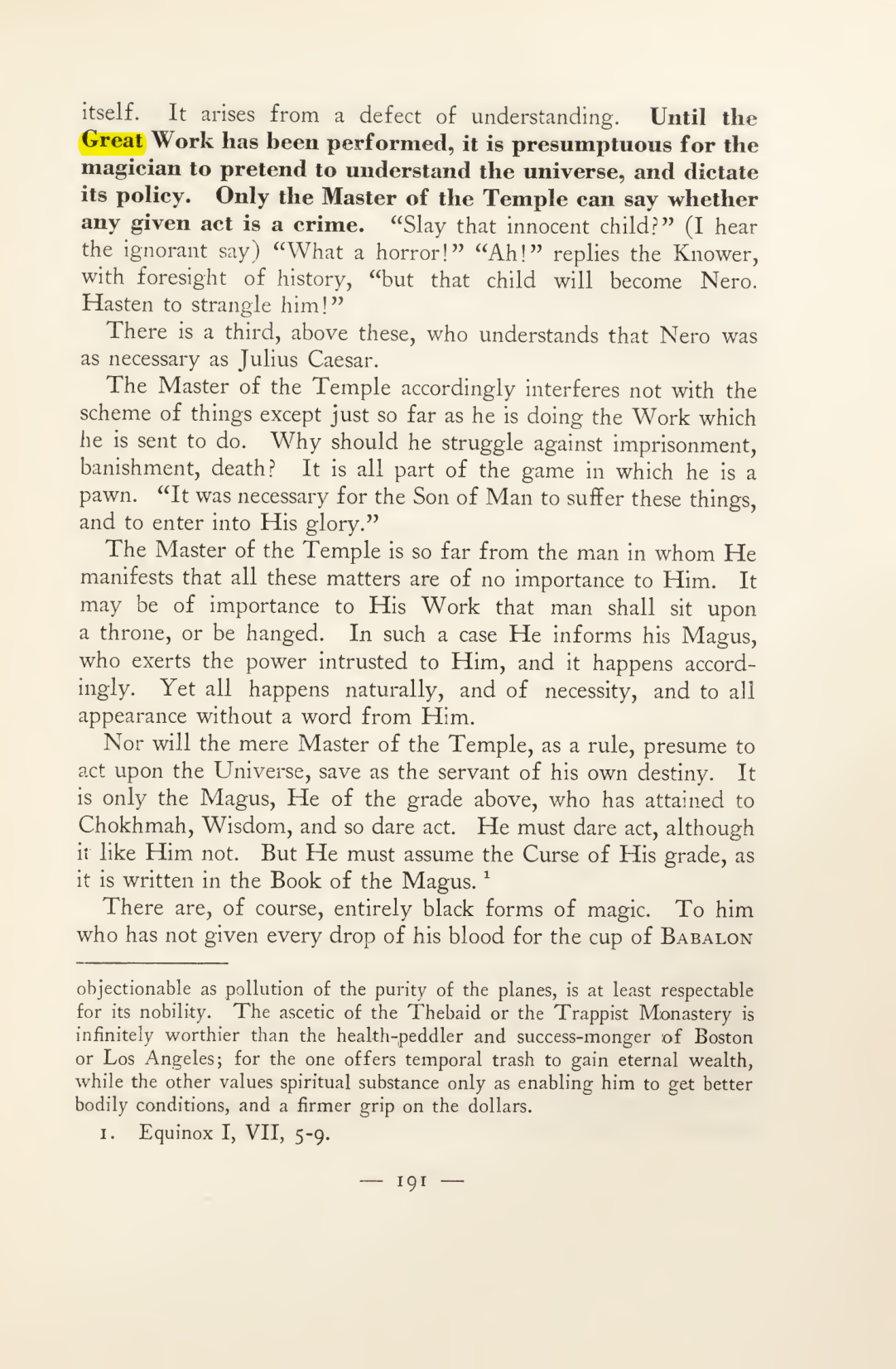 Original scan of Magick in Theory and Practice (Section 2), PDF page 71